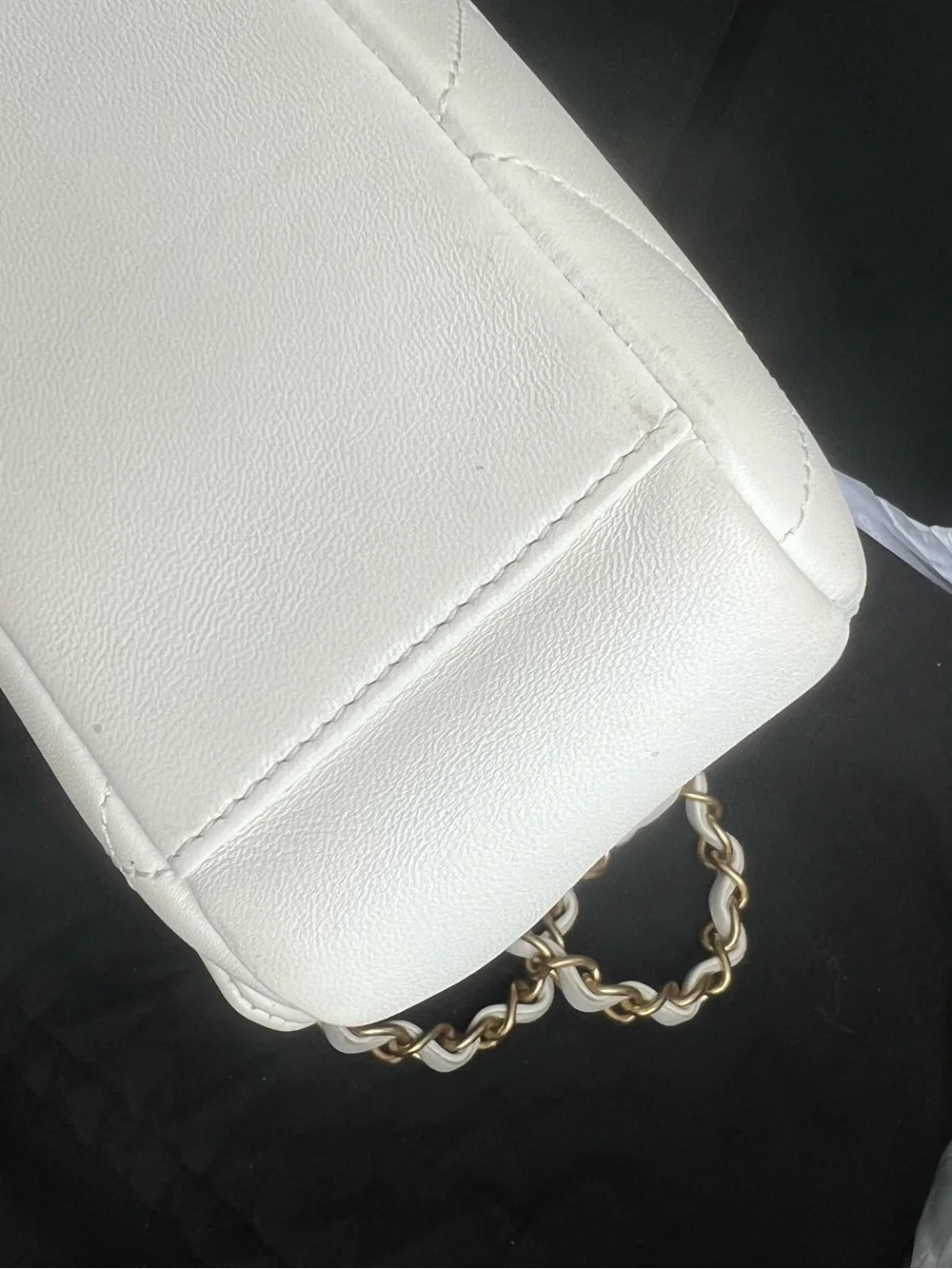 Chanel A Real Catch Flap Bag Leather Large Jumbo Size